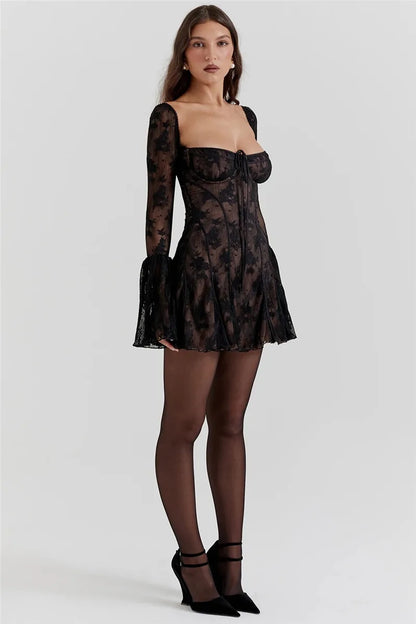 Lizzie black Mini Dress