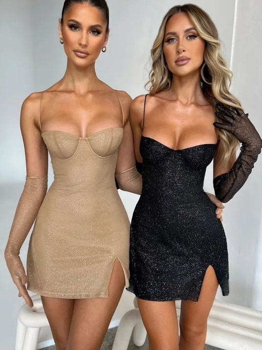 Glitter Sexy Mini Dress Elegant